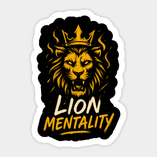 Lion Mentality Sticker